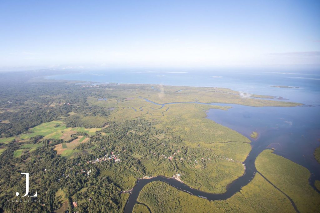 aerial view in bohol philippines