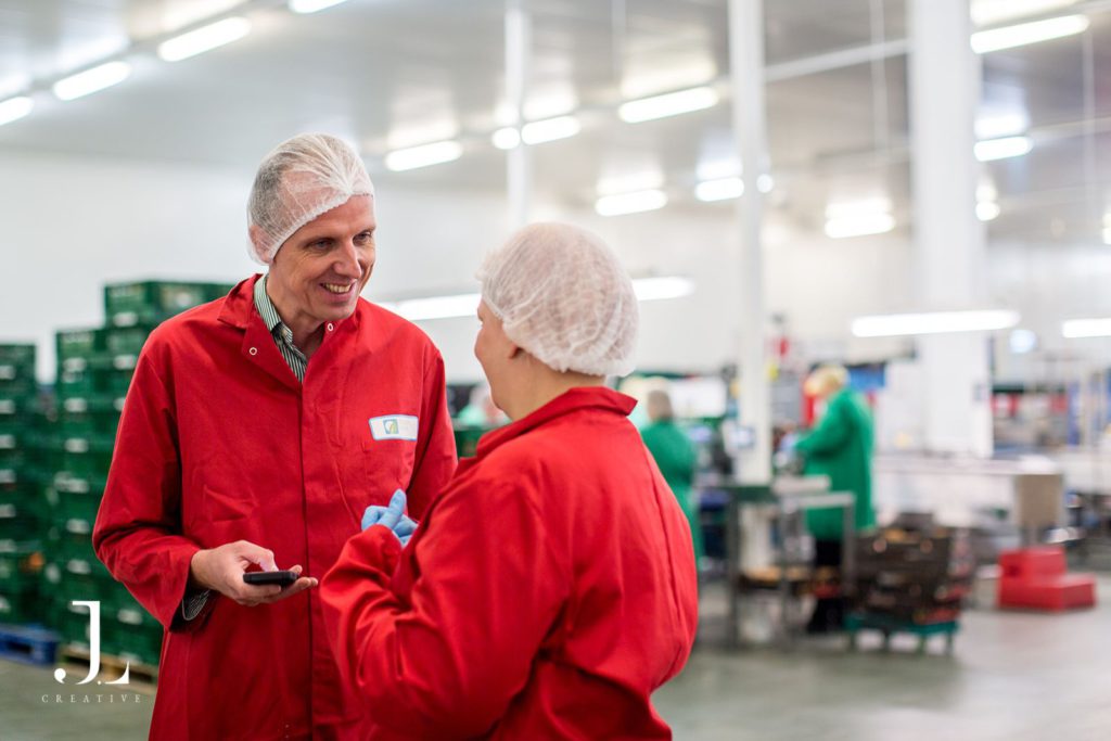 industrial food production photography UK