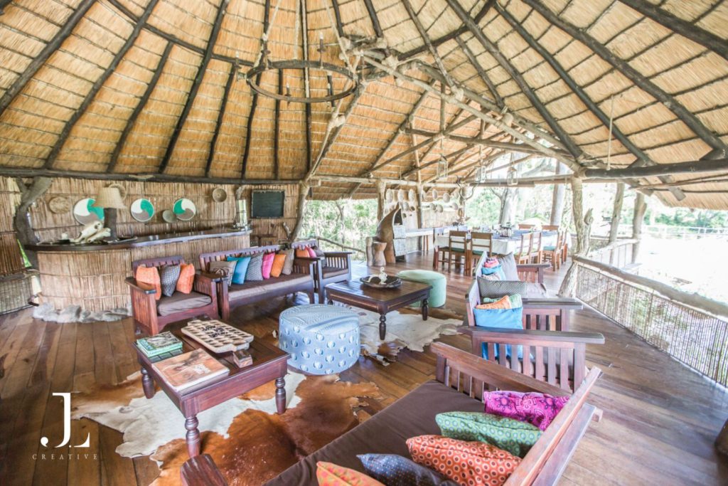 Interior design details at Mvuu Safari Lodge in Liwonde National Park