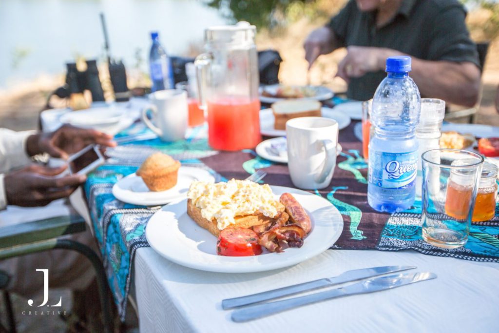 food at Mvuu Safari Lodge kitchen