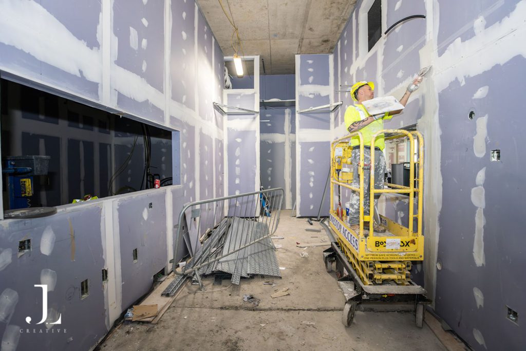 before and after commercial fit-out photography Glasgow