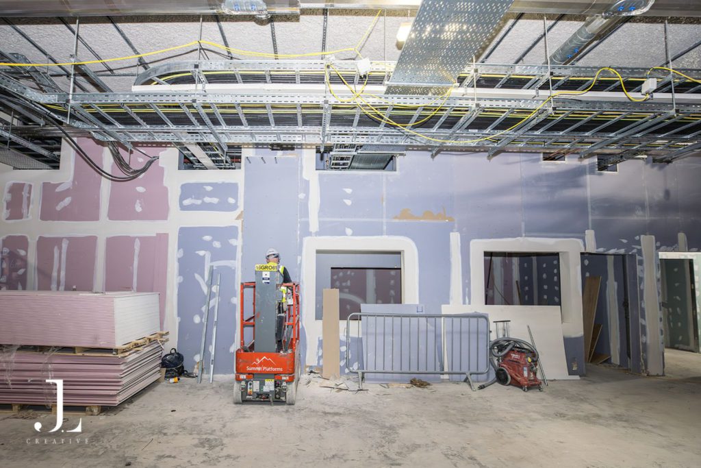 before and after commercial fit-out photography Glasgow