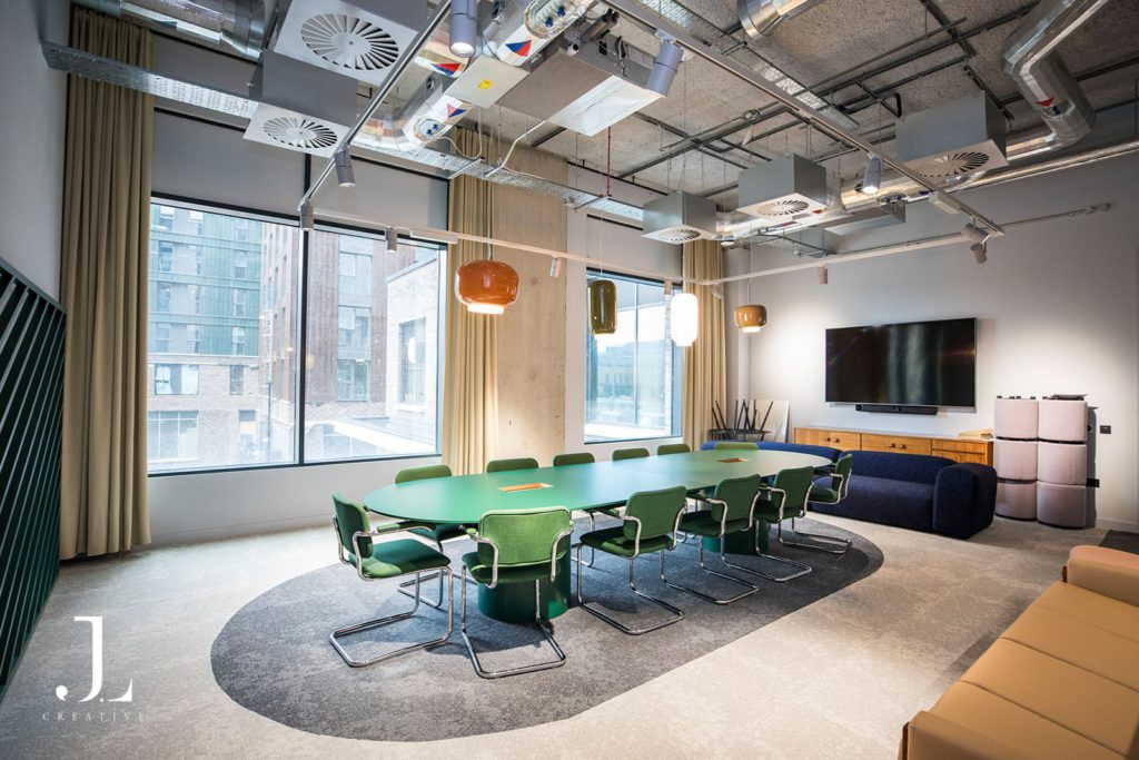 before and after commercial fit-out photography Glasgow