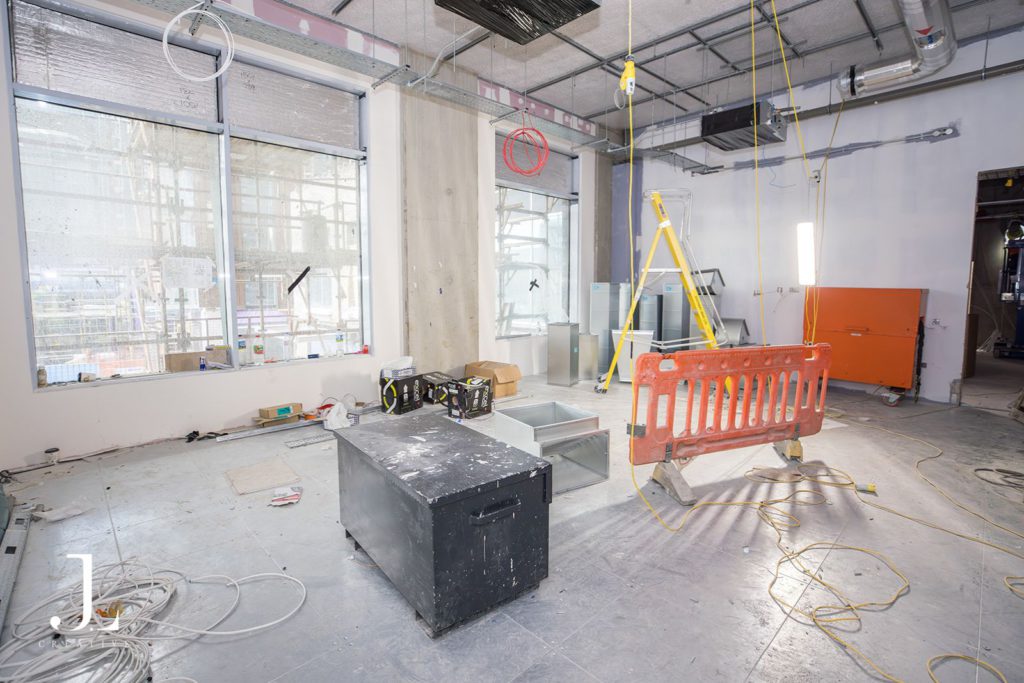 before and after commercial fit-out photography Glasgow