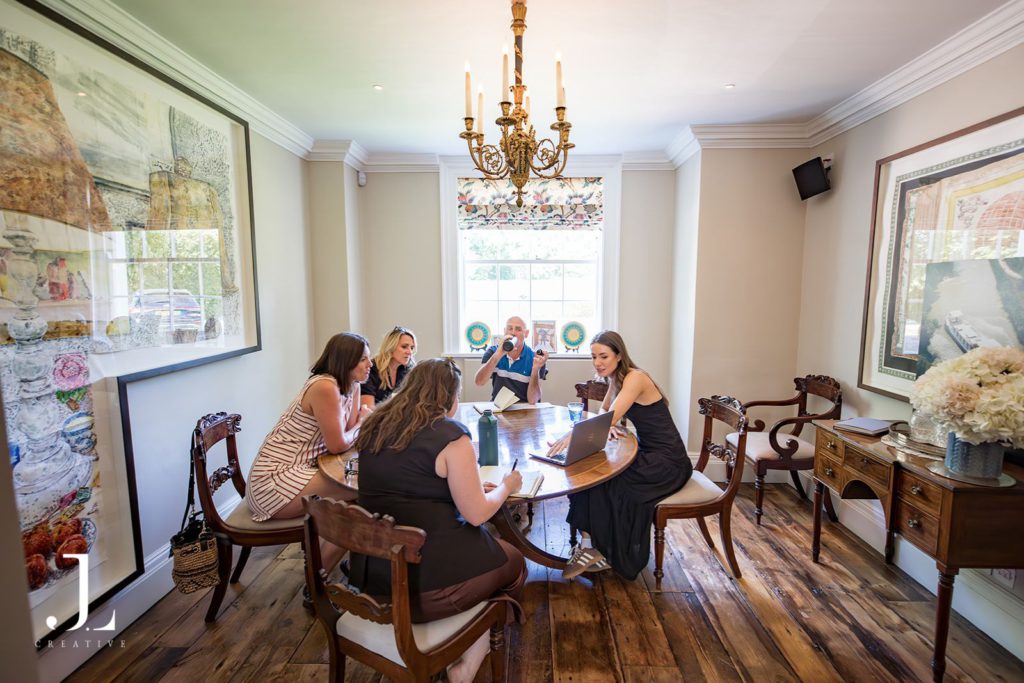 Keynote speaker presenting at the Belmond Secret Retreat at Knepp Estate
