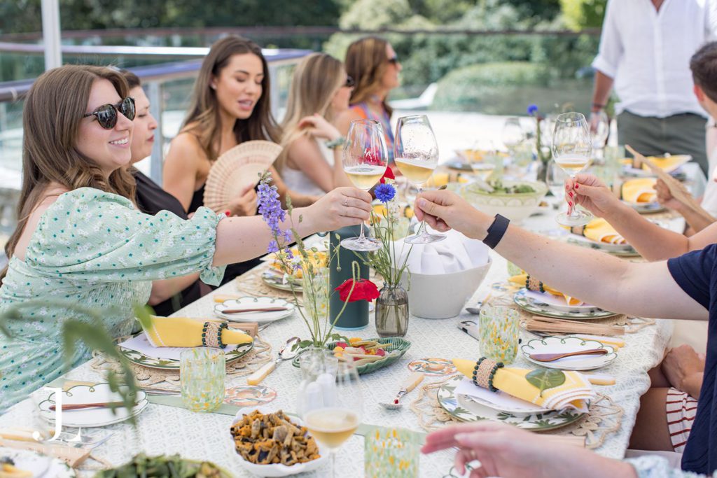 Guests enjoying al fresco dining at Belmond Secret Retreat