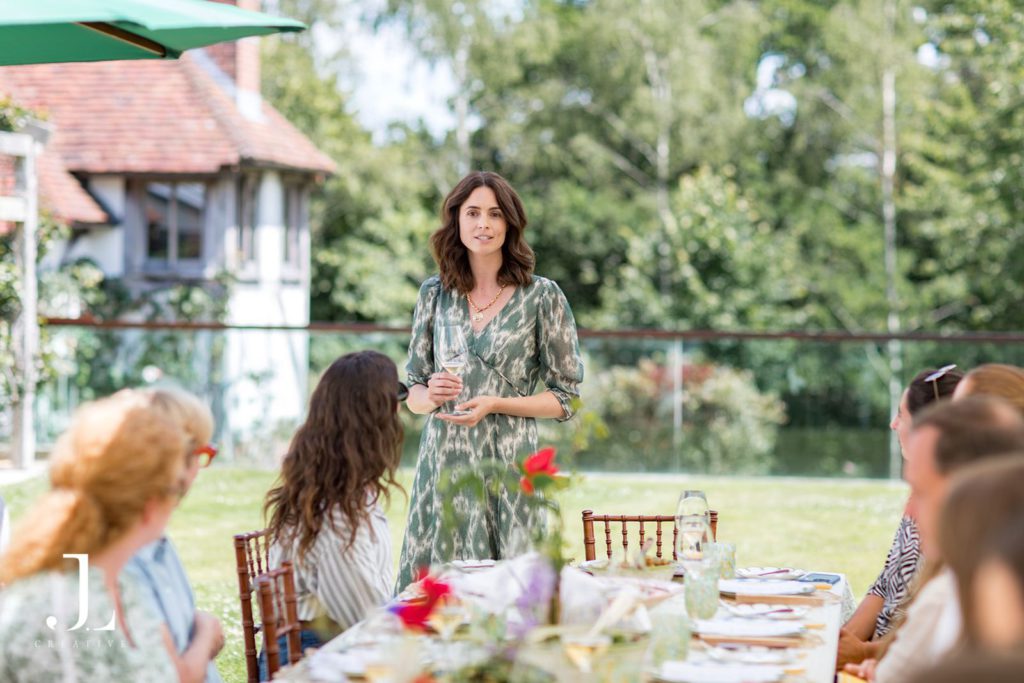 Al fresco lunch at Knepp Estate during the Belmond Secret Retreat