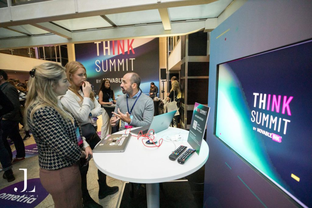 delegates and sponsors networking at tech conference