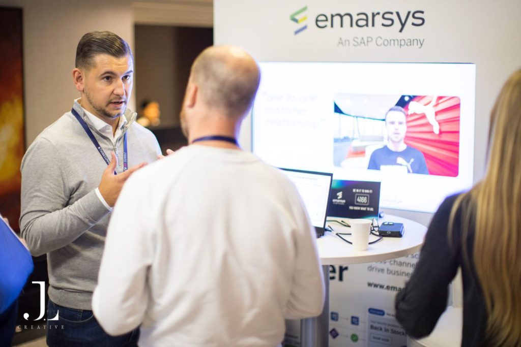 delegates networking at tech conference
