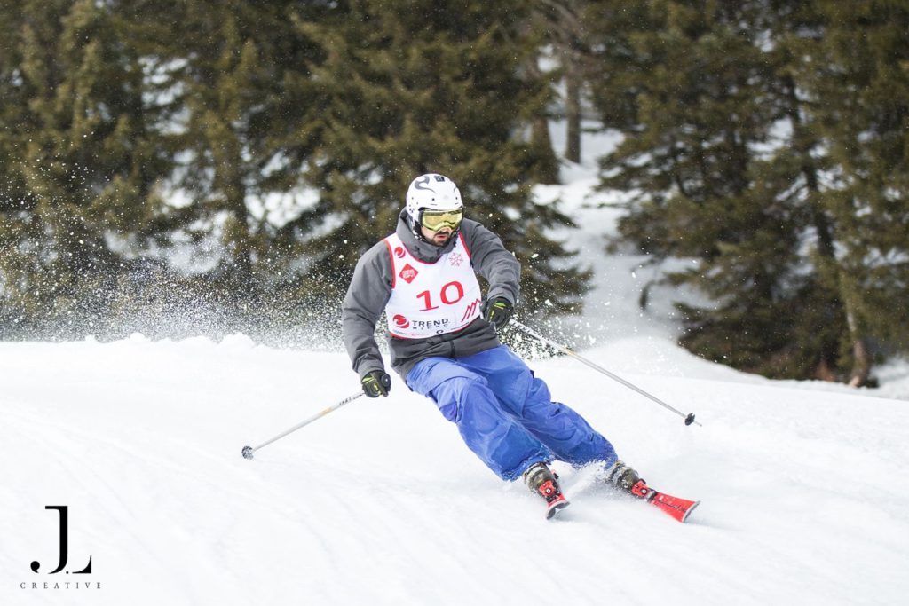 team building ski trip photography