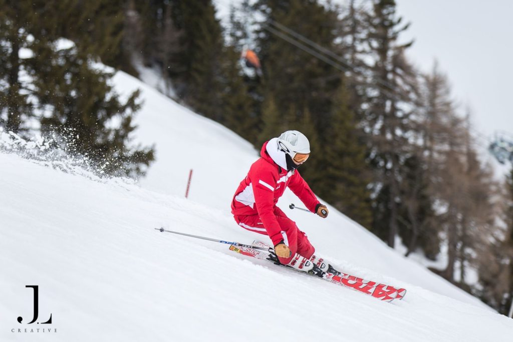 Corporate ski trip photography
