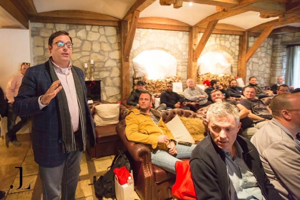 team building ski trip photography