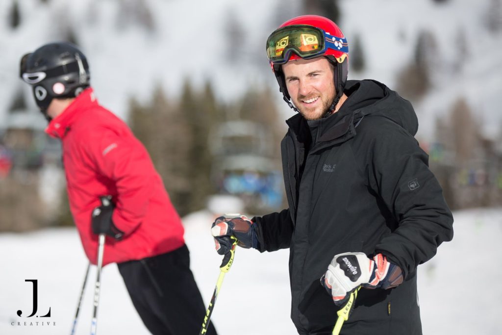 Corporate ski trip photography