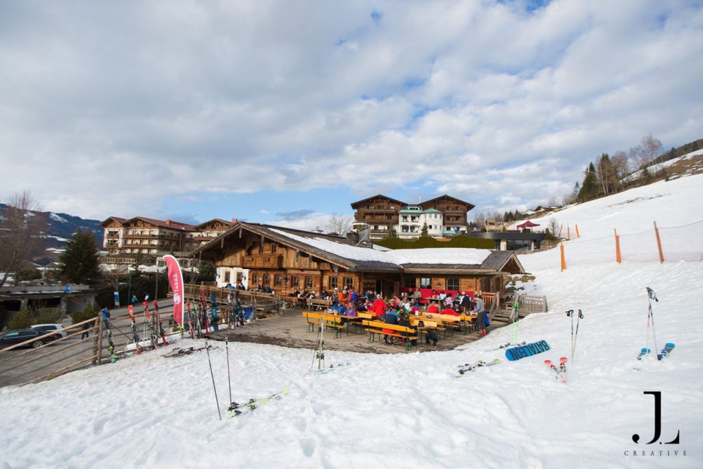 Corporate ski trip photography