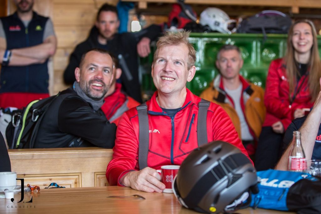 Corporate ski trip photography