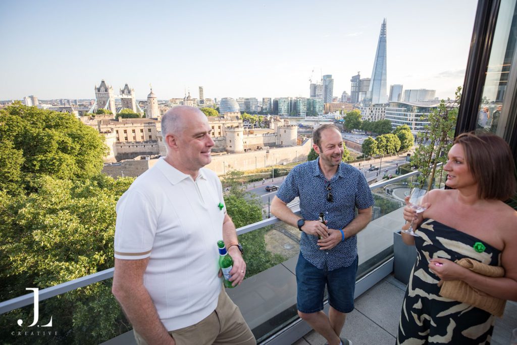 Rooftop event photography London